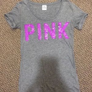 Grey pink shirt